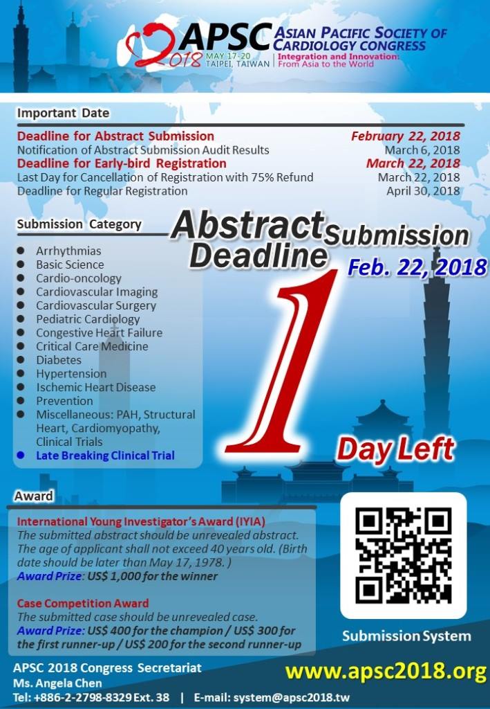Submission Deadline 1 Day Left